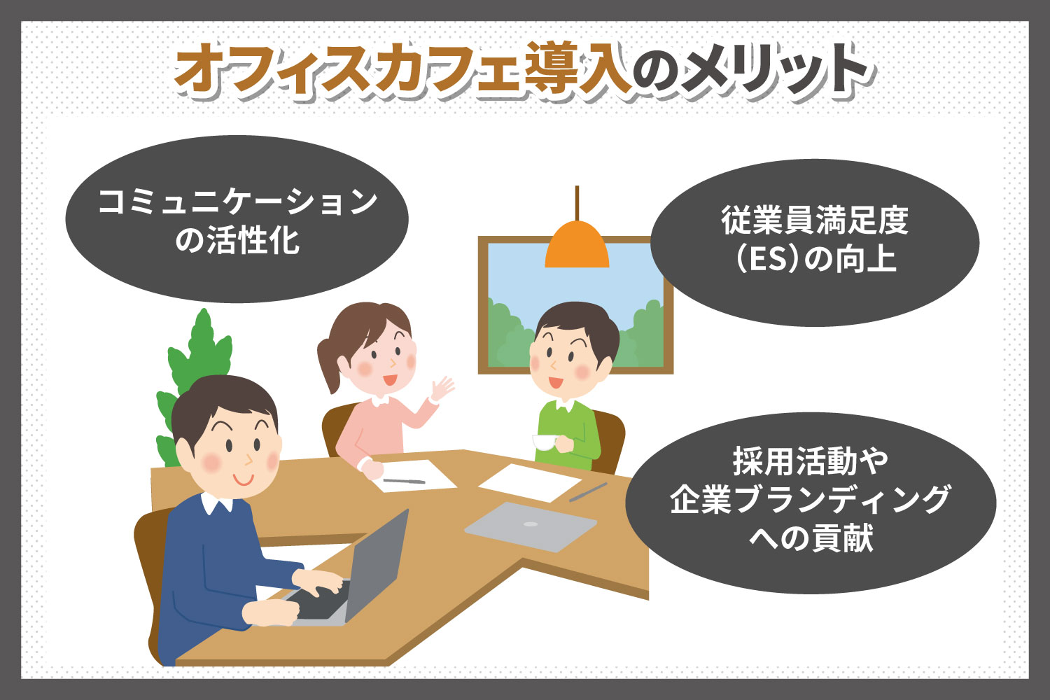 オフィスカフェ導入のメリット